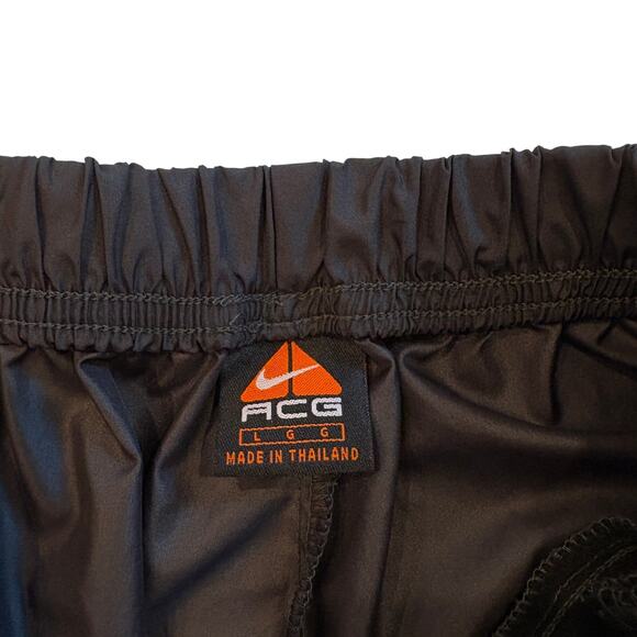 Vintage Nike ACG Windbreaker Hiking Track Pants Mens Large Belted Zip Ankles Y2K - Picture 5 of 12